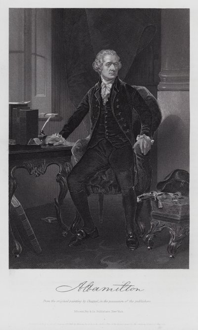 Alexander Hamilton (gravura) de Alonzo (after) Chappel