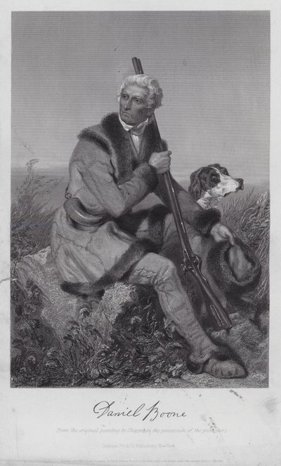Daniel Boone (gravura) de Alonzo (after) Chappel