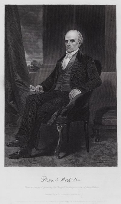 Daniel Webster (gravura) de Alonzo (after) Chappel