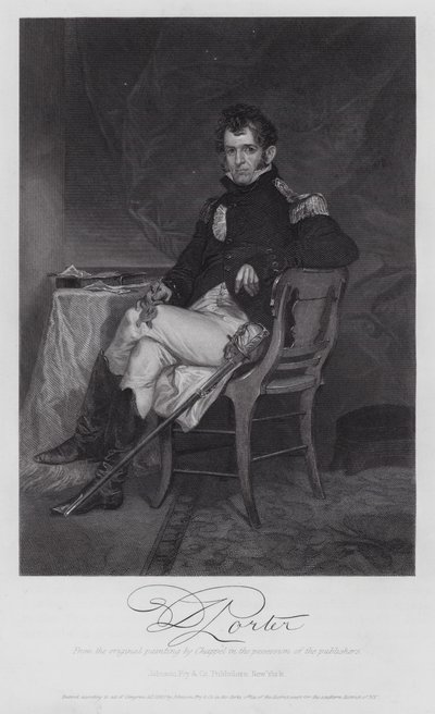 David Porter (gravura) de Alonzo (after) Chappel