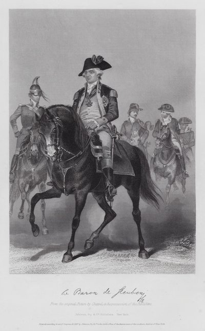 Frederick William Von Steuben (gravura) de Alonzo (after) Chappel