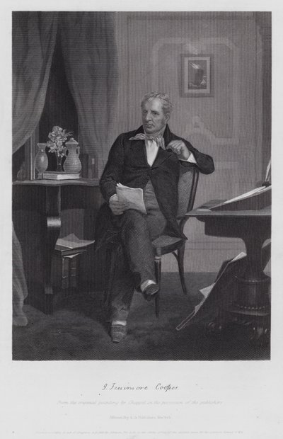 James Fenimore Cooper (gravura) de Alonzo (after) Chappel