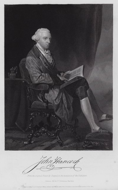 John Hancock (gravura) de Alonzo (after) Chappel