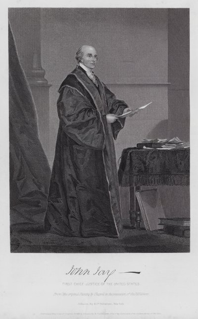John Jay (gravura) de Alonzo (after) Chappel