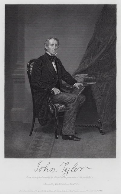 John Tyler (gravura) de Alonzo (after) Chappel