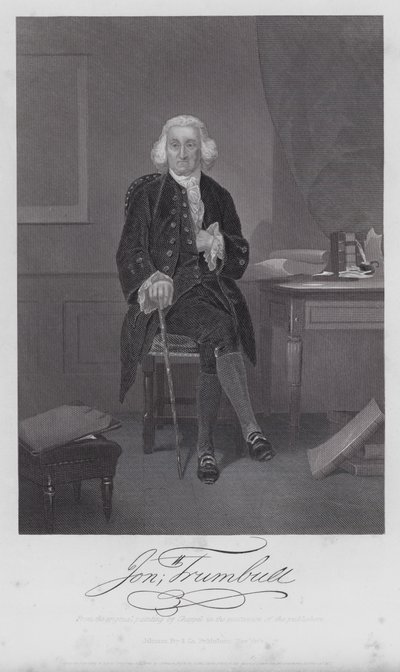 Jonathan Trumbull (gravura) de Alonzo (after) Chappel