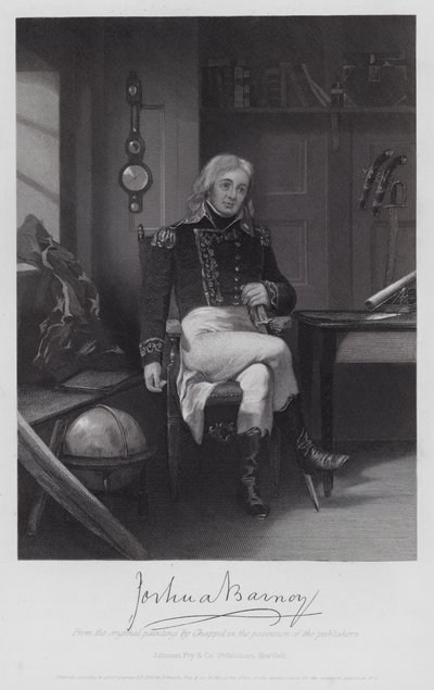 Joshua Barney (gravura) de Alonzo (after) Chappel