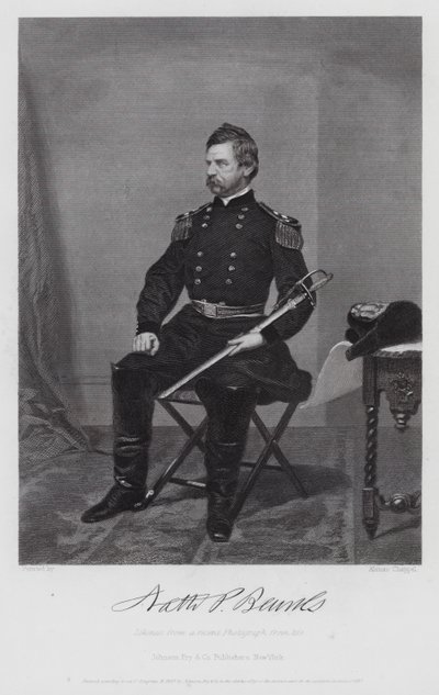 Nathaniel Prentiss Banks (gravura) de Alonzo (after) Chappel