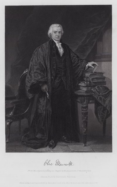 Oliver Ellsworth (gravura) de Alonzo (after) Chappel