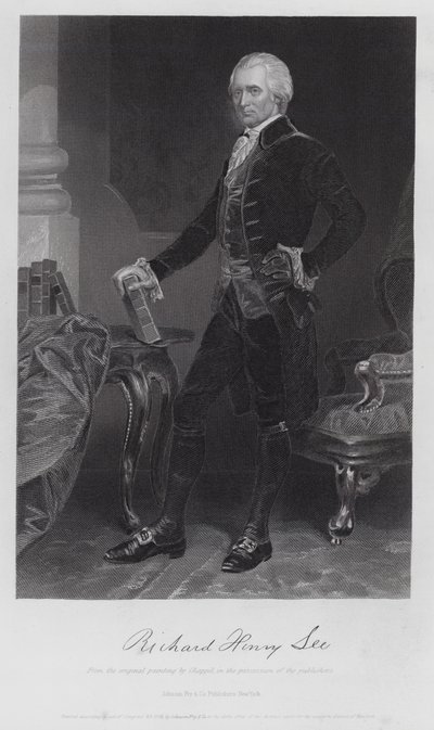 Richard Henry Lee (gravura) de Alonzo (after) Chappel