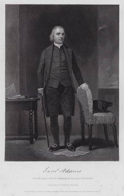 Samuel Adams (gravura) de Alonzo (after) Chappel