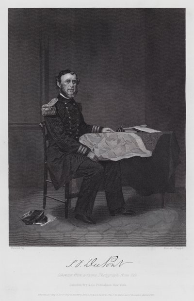 Samuel Francis Dupont (gravura) de Alonzo (after) Chappel