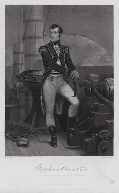 Stephen Decatur (gravura) de Alonzo (after) Chappel