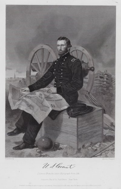 Ulysses S Grant (gravura) de Alonzo (after) Chappel