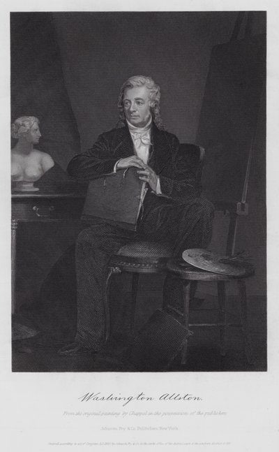 Washington Allston (gravura) de Alonzo (after) Chappel
