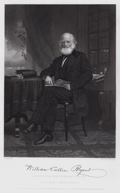 William Cullen Bryant (gravura) de Alonzo (after) Chappel