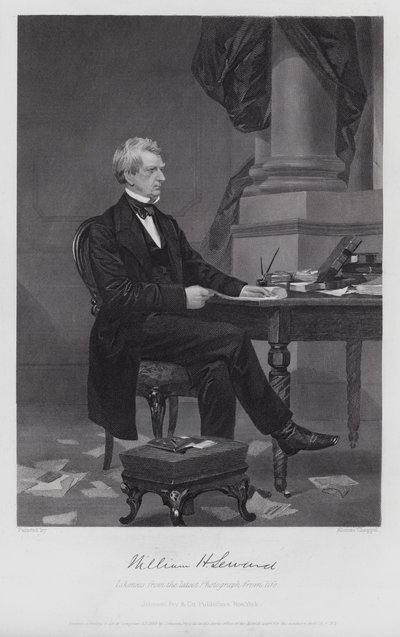 William Henry Seward (gravura) de Alonzo (after) Chappel
