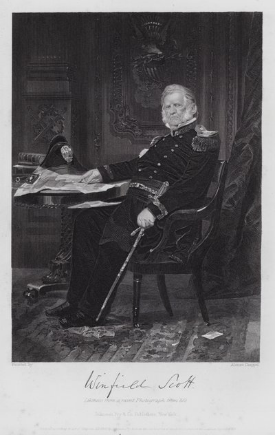 Winfield Scott (gravura) de Alonzo (after) Chappel