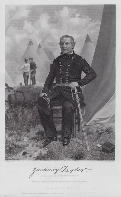 Zachary Taylor (gravura) de Alonzo (after) Chappel