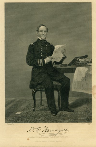 "Almirante David Farragut" (União) de Alonzo Chappel