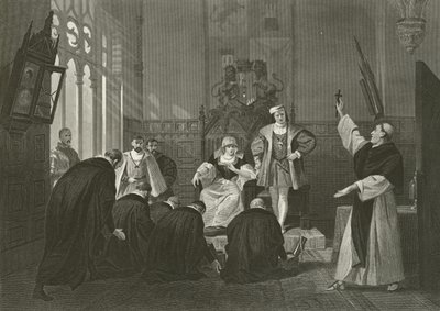 Deputação de judeus antes de Ferdinand e Isabella da Espanha, do século XV de Alonzo Chappel