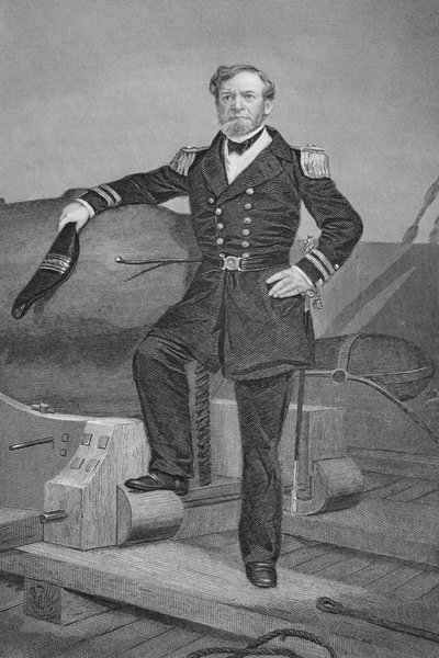 Retrato do Almirante Andrew Hull Foote (1806-63) de Alonzo Chappel
