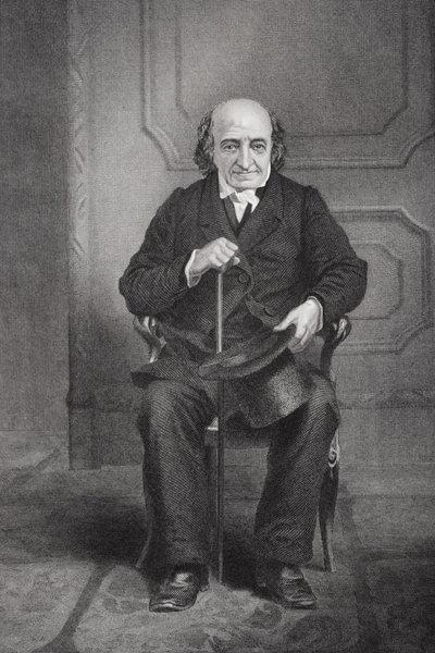 Retrato de Albert Gallatin (1761-1849) (lito) de Alonzo Chappel