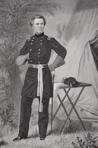 Retrato de Ormbsy McKnight Mitchel (1809-62) (lito) de Alonzo Chappel