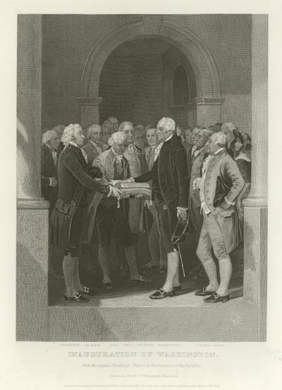 A inauguração de Washington de Alonzo Chappel