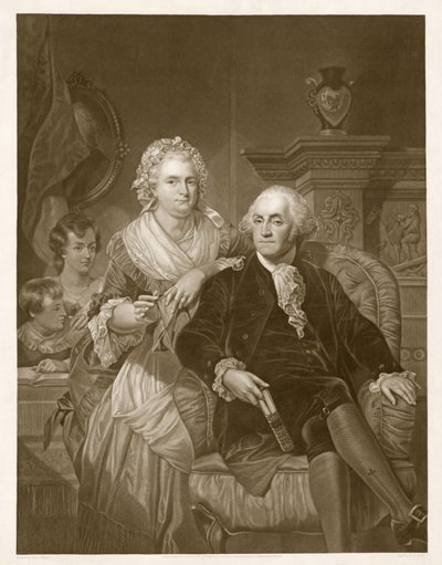 Washington em casa, pub. 1867 de Alonzo Chappel