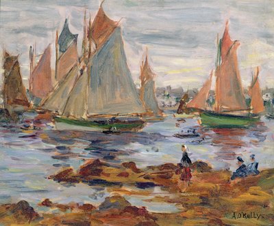 O porto em Concarneau de Aloysius C. O