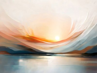 Nascer do sol abstrato e sereno de Alpenglow Workshop