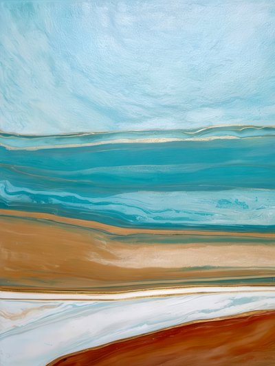 Abstrato Costeiro Sereno de Alpenglow Workshop