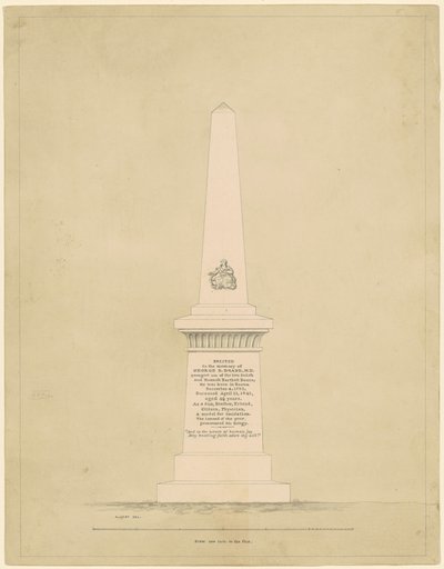 Projeto para um Monumento em Memória de George B. Doane de Alpheus Cary