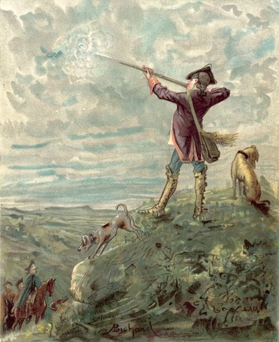 Aventuras do Barão Munchhausen (cromolito) de Alphonse Adolphe Bichard