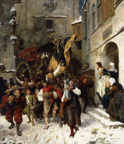 Os primeiros cooperadores dançam; A primeira dança de ovelha de Alphonse Bodenmuller