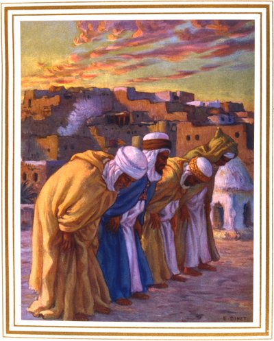 El Rekaa ou Linclination La Priere Oração de Inclinação, 1918 de Alphonse Etienne Dinet