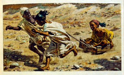 Ilustração de Dinet de "Mirages" Cenas da vida árabe. 1906. Mirages, Scenes De La Vie Arab foi ilustrado por Etienne Dinet com comentários de Silman Ben Ibrahim Bamer. Nasreddine Dinet nasceu como Alphonse-Etienne Dinet; (1861-1929) foi um francês de Alphonse Etienne Dinet