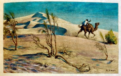 Ilustração de Dinet de "Mirages" Cenas da vida árabe. 1906. Mirages, Scenes De La Vie Arab foi ilustrado por Etienne Dinet com comentários de Silman Ben Ibrahim Bamer. Nasreddine Dinet nasceu como Alphonse-Etienne Dinet; (1861-1929) foi um francês de Alphonse Etienne Dinet