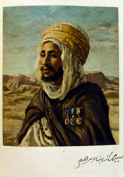 Ilustração de Dinet de "Mirages" Cenas da vida árabe. 1906. Mirages, Scenes De La Vie Arab foi ilustrado por Etienne Dinet com comentários de Silman Ben Ibrahim Bamer. Nasreddine Dinet nasceu como Alphonse-Etienne Dinet; (1861-1929) foi um francês de Alphonse Etienne Dinet