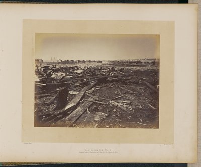 Cartoucherie Rapp. Desastre no Champ de Mars após a explosão de 17 de maio de 1871. de Alphonse J. Liébert