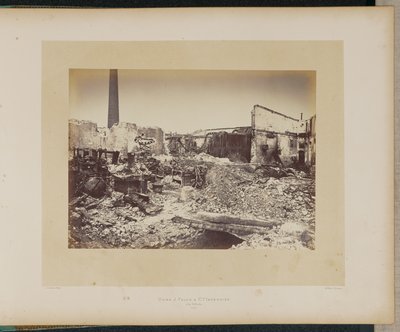 Incêndio da fábrica J. Falck et Cie em La Villette. de Alphonse J. Liébert