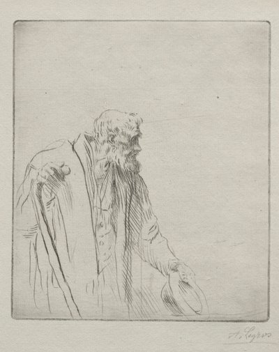 Um mendigo. de Alphonse Legros