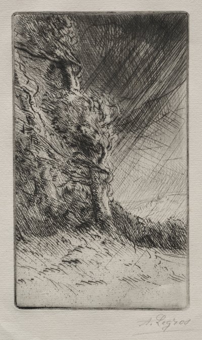 Uma rajada de vento. de Alphonse Legros