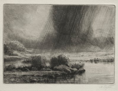 Uma tempestade de Alphonse Legros