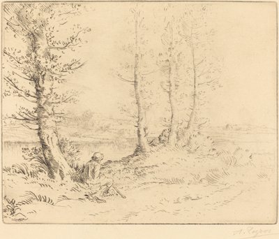 Ao longo do rio (Le long de la rive) de Alphonse Legros