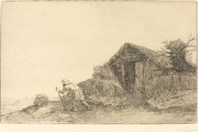 Ao longo do topo da colina No topo da colina. de Alphonse Legros