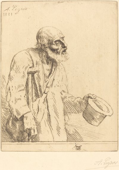 Mendigo O mendigo, 1881. de Alphonse Legros