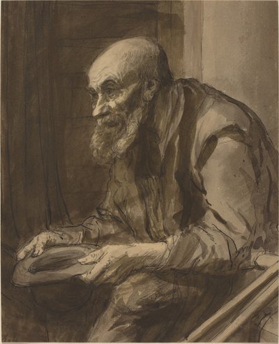 Mendigo com muletas de Alphonse Legros