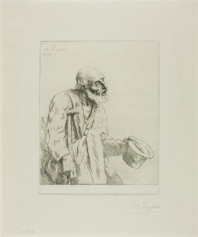 Mendigo com muletas de Alphonse Legros